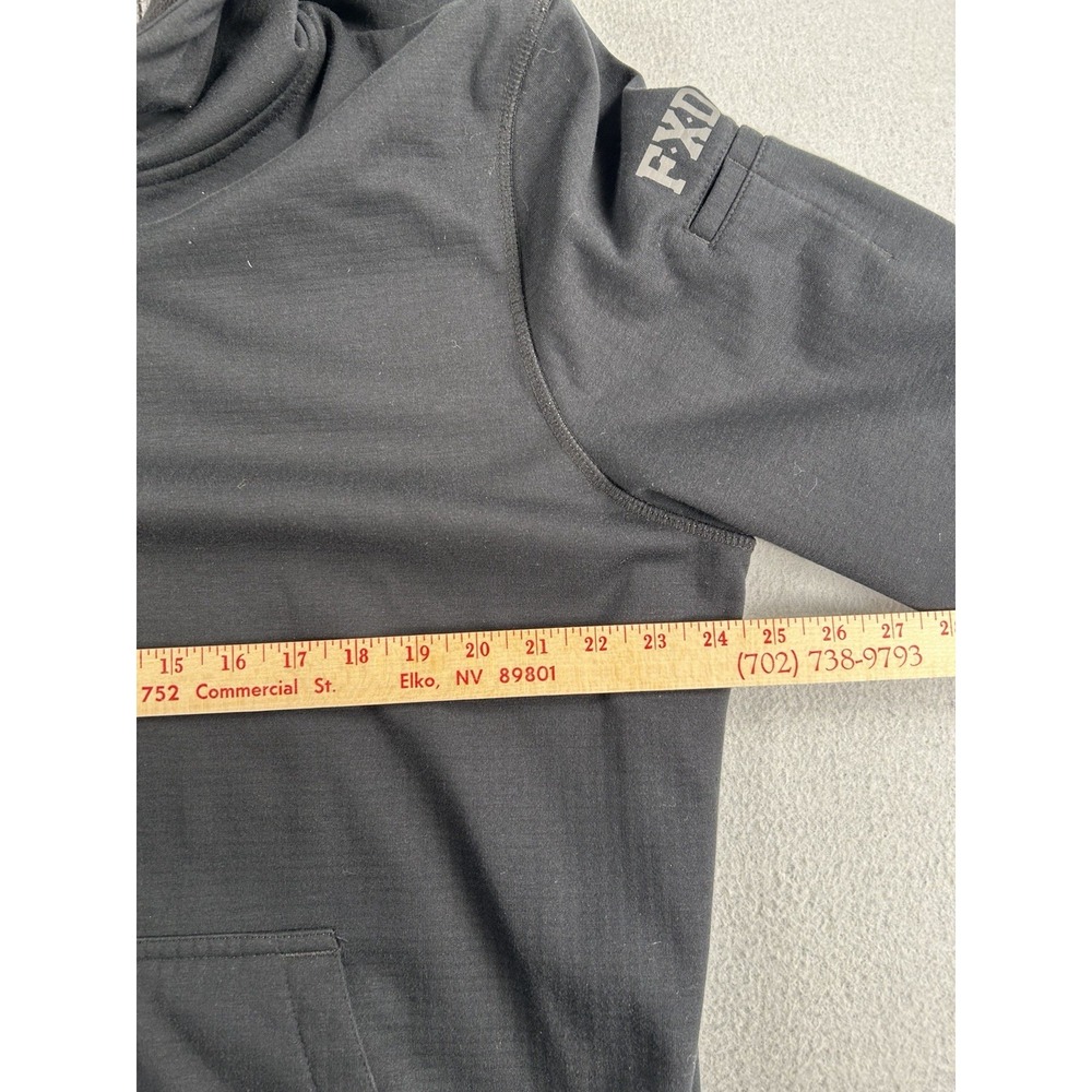 FXD Mens WF1 Bonded Membrane Fleece Hoodie Jumper XL Long Sleeve Workwear Black - Picture 5 of 9